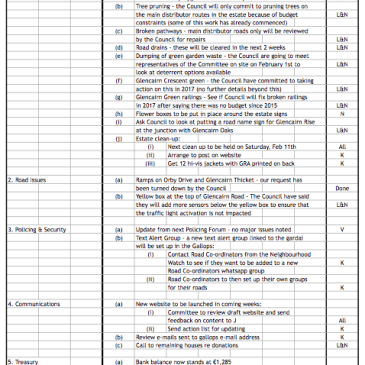 Action Plan Gallops Jan 2017