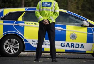 Garda at traffic incident 