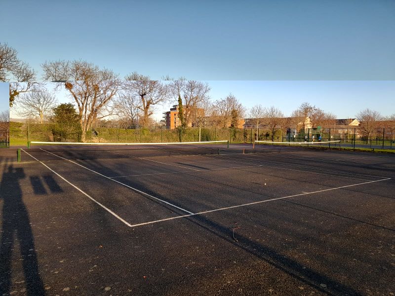tennis courts in the Gallops estate